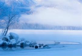 唯美冬日雪景风景高清电脑壁纸图片下载