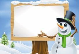 可爱的卡通雪人唯美图片桌面壁纸