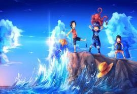 海贼王个性路飞高清卡通动漫桌面壁纸