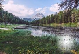 2017年4月人间仙境山水风景唯美意境高清日历壁纸