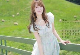 2017年5月清纯美少女Yurisa写真日历壁纸