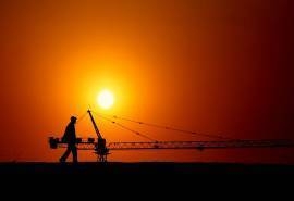 唯美的夕阳背影高清桌面壁纸