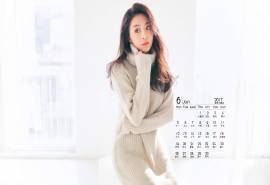 2017年6月张含韵最新写真高清日历壁纸