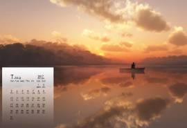 2017年7月绝美窒息自然倒影景色摄影高清日历壁纸