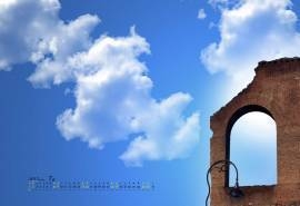 2017年7月蓝色大海风景桌面日历壁纸