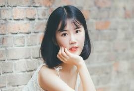 短发日系小清新女生高清图片桌面壁纸