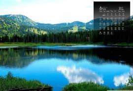 2017年8月景色优美自然风光高清日历壁纸