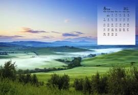 2017年8月景色优美自然风景高清桌面日历壁纸