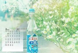 2017年8月日系小清新唯美意境高清日历壁纸