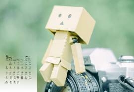 2017年8月纸盒人阿楞小清新可爱高清桌面壁纸