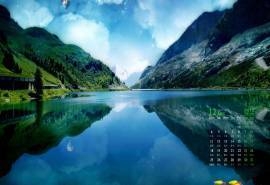 2017年12月美丽的自然山水风景唯美高清日历壁纸