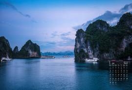 2018年1月美丽的山水风景图片高清日历壁纸