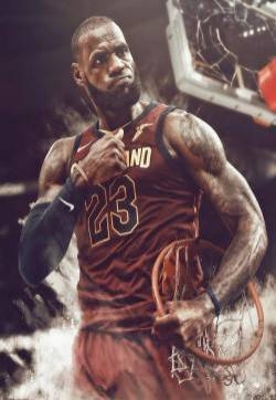 NBA骑士队詹姆斯手机壁纸图片