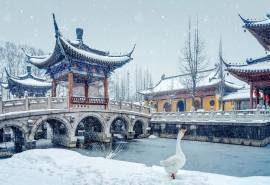 诗意江南雪景唯美高清桌面壁纸