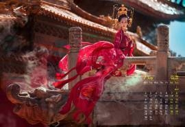 2018年7月性感端庄汉服美女高清日历壁纸