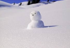 冬天雪人海报素材图片桌面壁纸