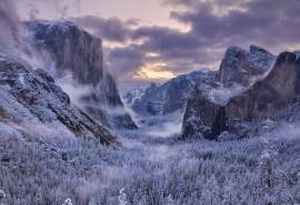 清新淡雅雪景高清桌面壁纸