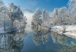 德国巴伐利亚雪景图片桌面壁纸