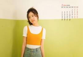 2019年2月赵露思甜美可爱图片日历壁纸