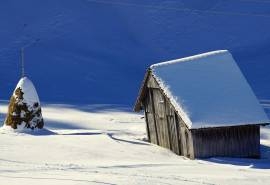 唯美意境冬日雪景桌面壁纸