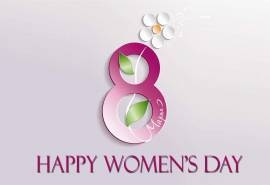 三八妇女节数字8创意桌面壁纸图片