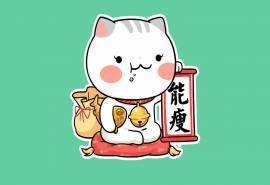 可爱萌系猫咪卡通桌面壁纸