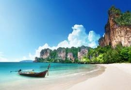 清爽唯美的海滩风景图片桌面壁纸
