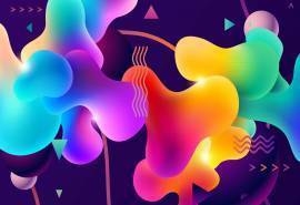 唯美意境炫彩背景桌面壁纸图片