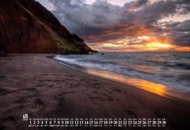2019年6月唯美海边风景日历壁纸