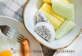 2019年8月小清新桌面日历壁纸