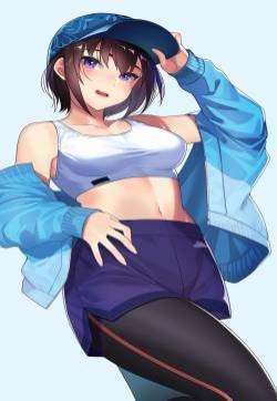 性感二次元泳装美女手机壁纸