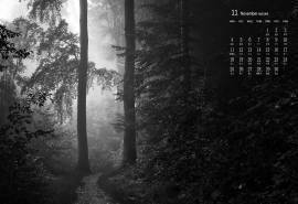 2019年11月唯美意境风景日历壁纸