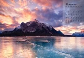 2019年12月冰川雪景图片日历壁纸