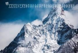 2019年12月唯美冬季雪景日历壁纸