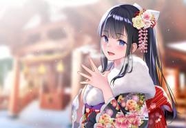 甜美动漫少女图片桌面壁纸