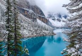 唯美冰碛湖唯美风景图片桌面壁纸