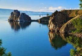 贝加尔湖唯美风景图片桌面壁纸