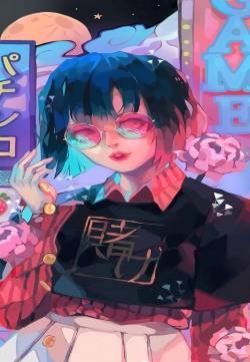 甜美女生手绘美图高清手机壁纸