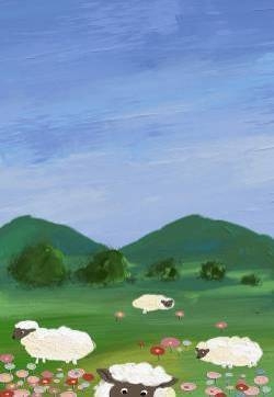 绿色护眼风景油画高清手机壁纸