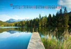 2020年6月自然山水风景桌面日历壁纸