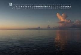 2020年6月唯美壮阔海边风景日历壁纸