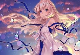 可爱动人动漫少女桌面壁纸