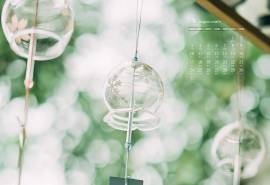 2020年8月护眼小清新日历壁纸