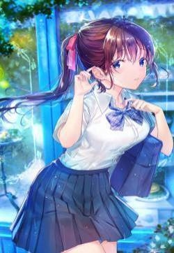 性感露脐装动漫美女手机壁纸