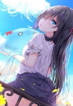 治愈系乖巧动漫少女手机壁纸