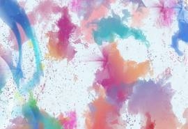 创意水彩抽象画高清桌面壁纸