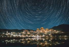 璀璨星空唯美意境图片桌面壁纸