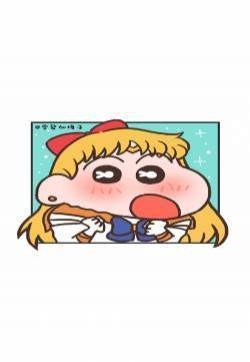  美少女版蜡笔小新可爱高清手机壁纸