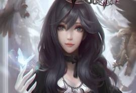 温柔甜美动漫美女桌面壁纸