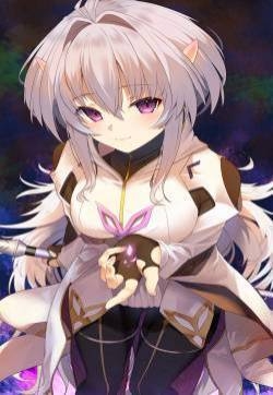 二次元蓝发美女性感插画手机壁纸